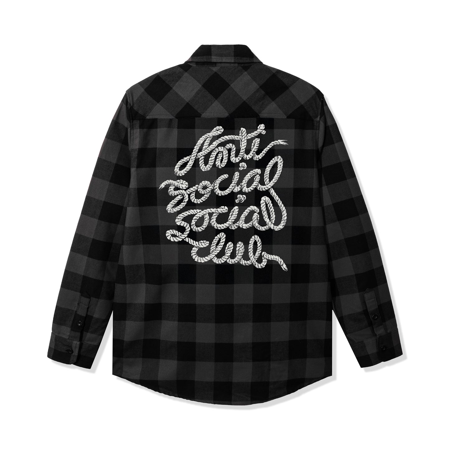 ASSC Lasso Mind Games Button Down - Grey Heather / Black