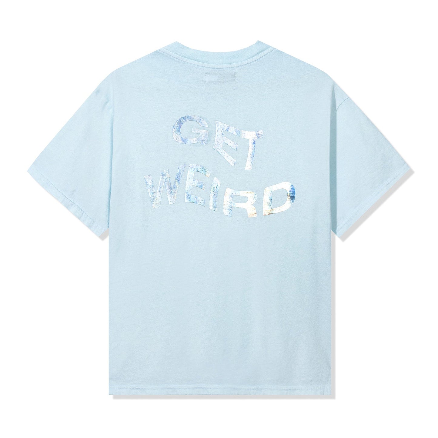 Get Weird Hologram Tee - Sky Blue