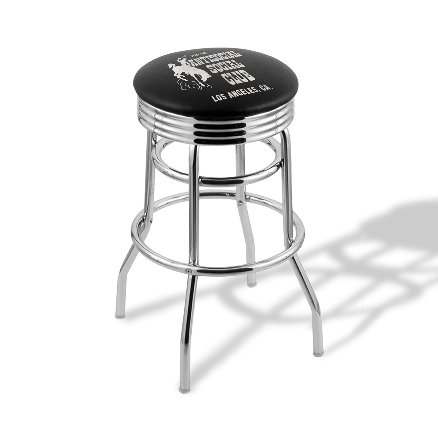 ASSC Bar Stool - Black/Silver