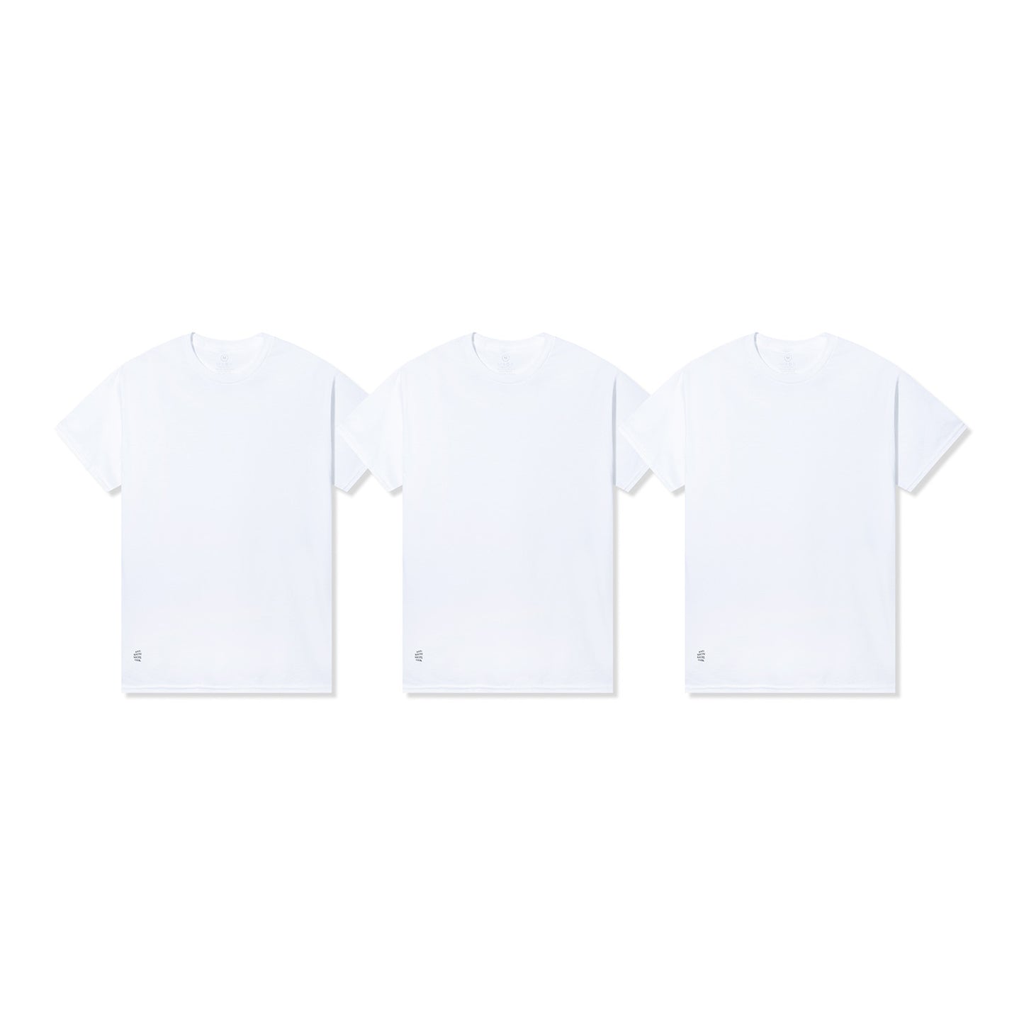 ASSC Mini Logo Undershirt 3-Pack - White
