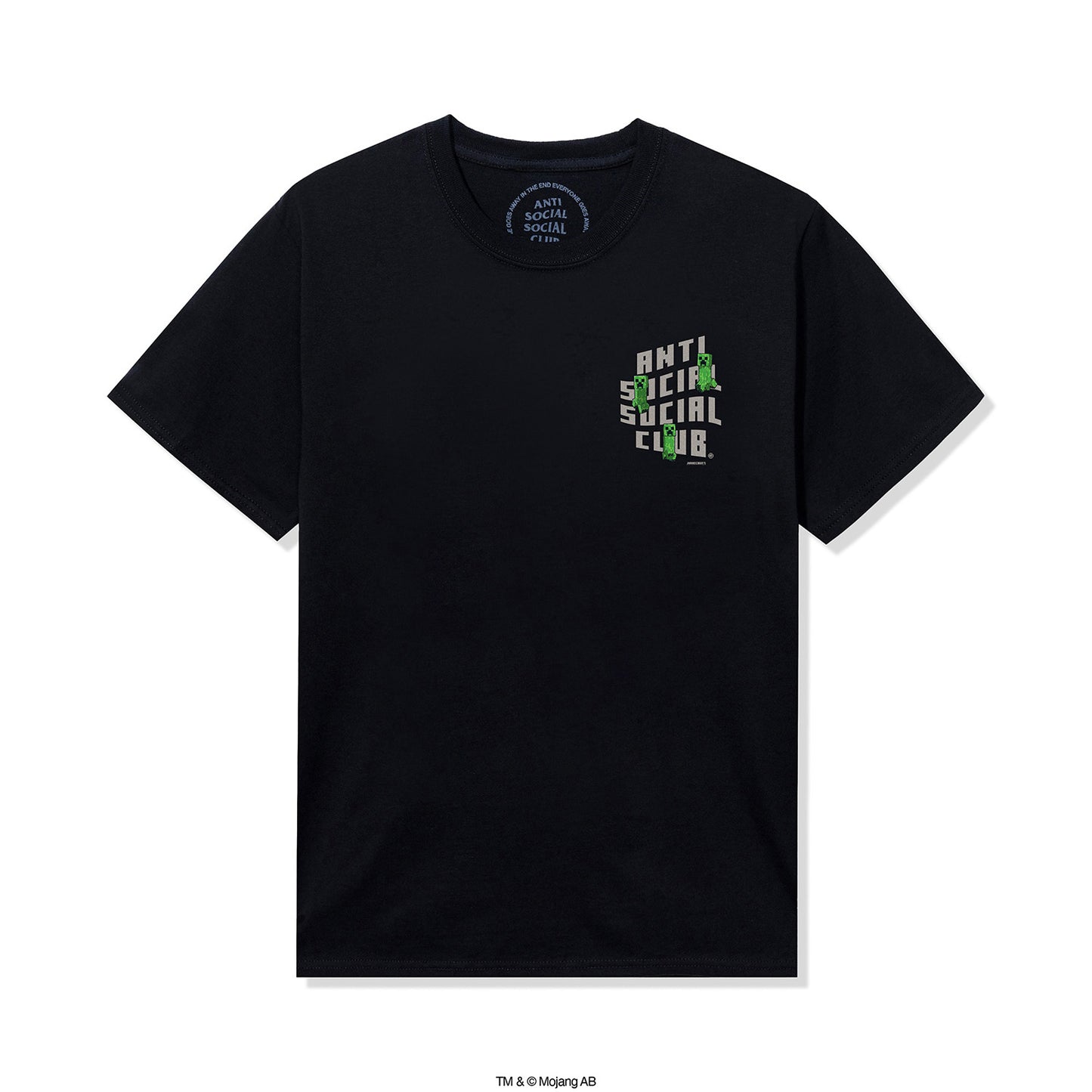 ASSC x Minecraft Creeper Logo Tee - Black