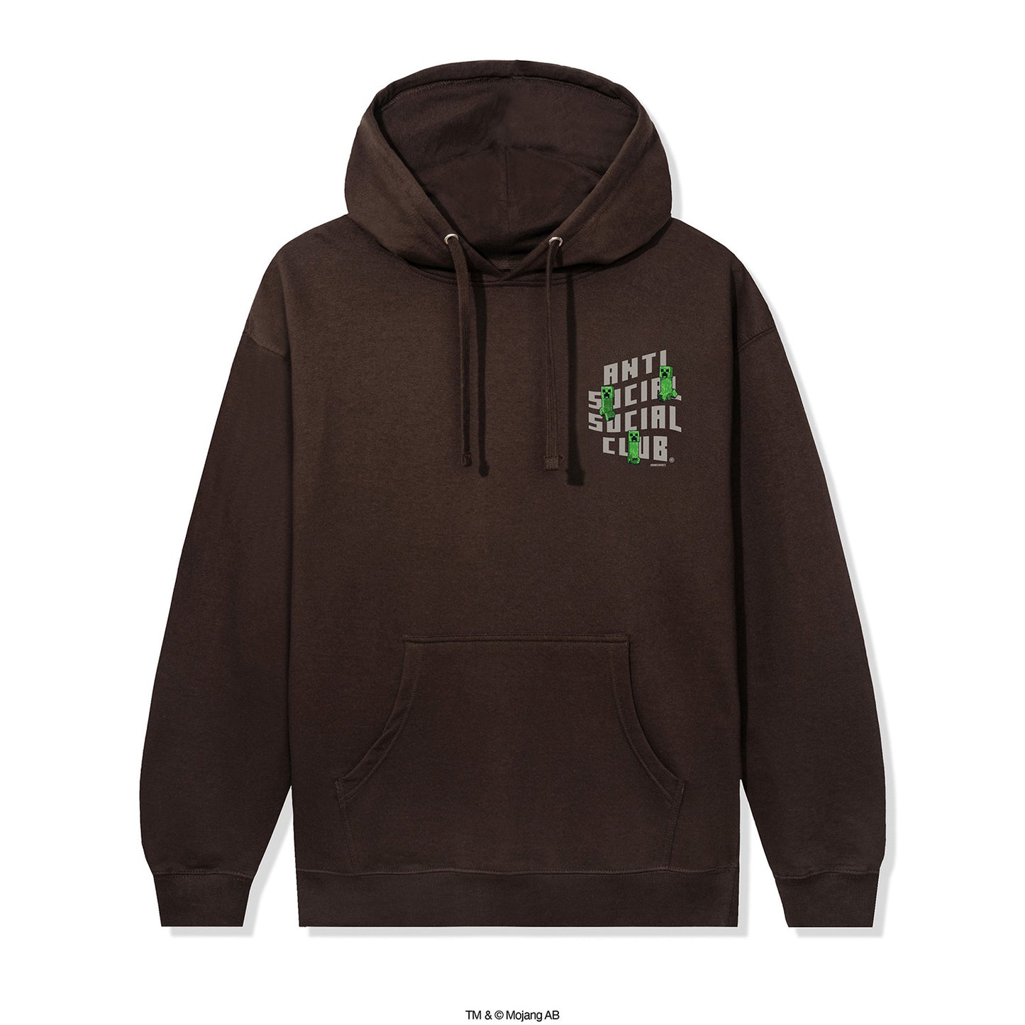 ASSC x Minecraft Creeper Logo Hoodie - Brown