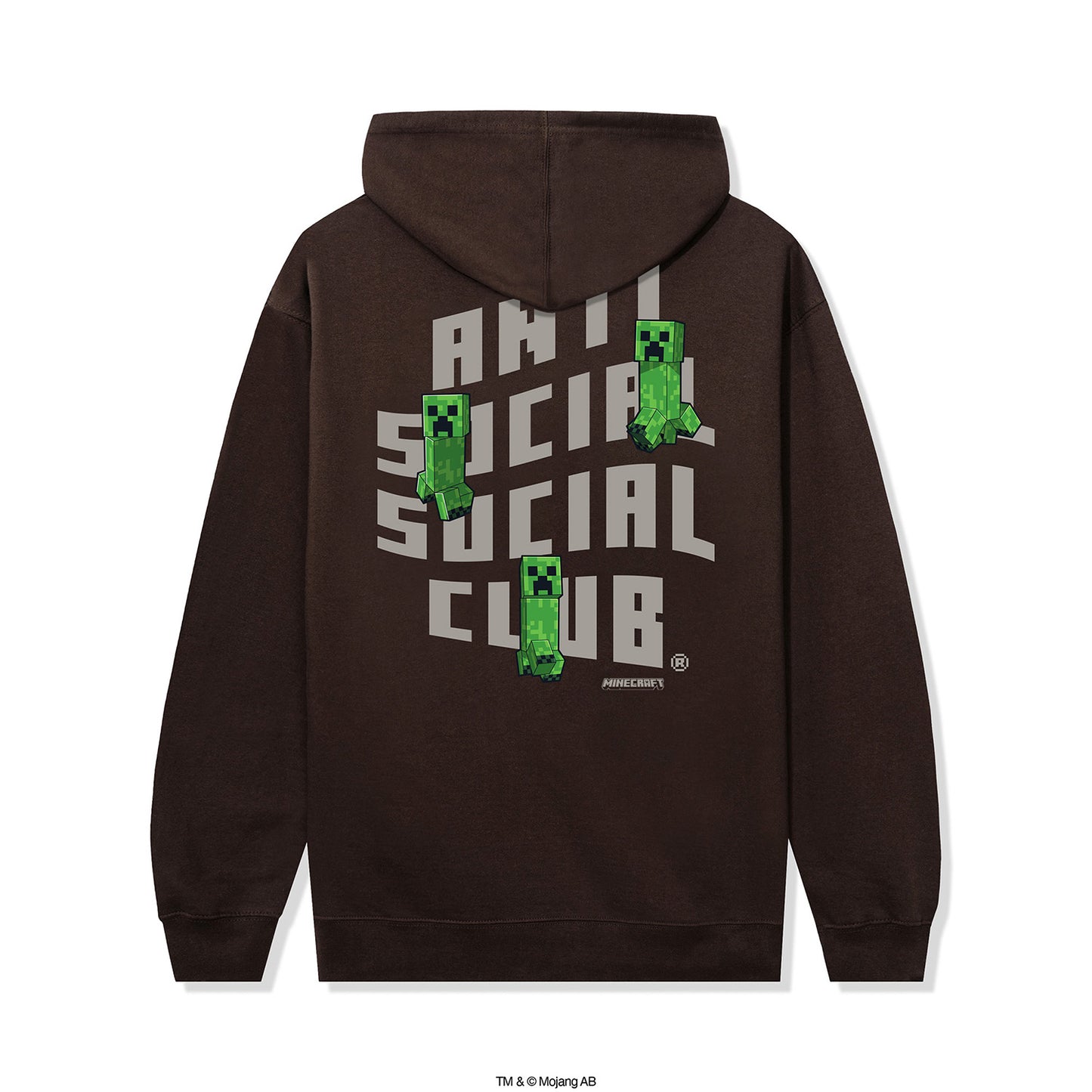 ASSC x Minecraft Creeper Logo Hoodie - Brown