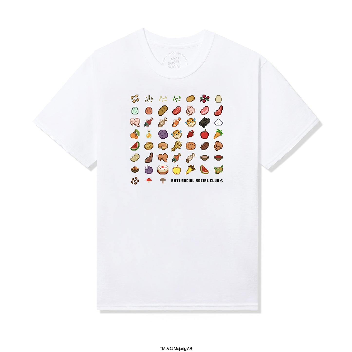 ASSC x Minecraft Food Tee - White