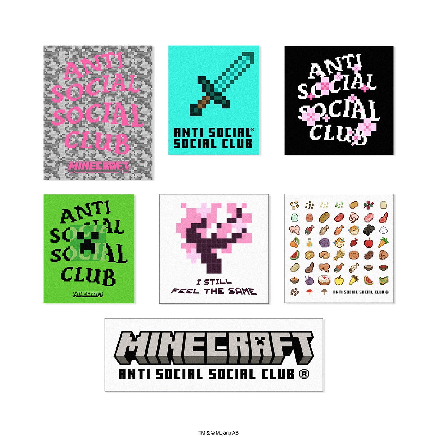 ASSC x Minecraft Sticker - Multi