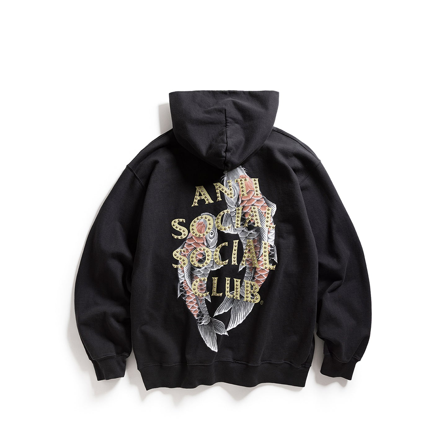 STUDDED MIND GAMES HOODIE - BLACK
