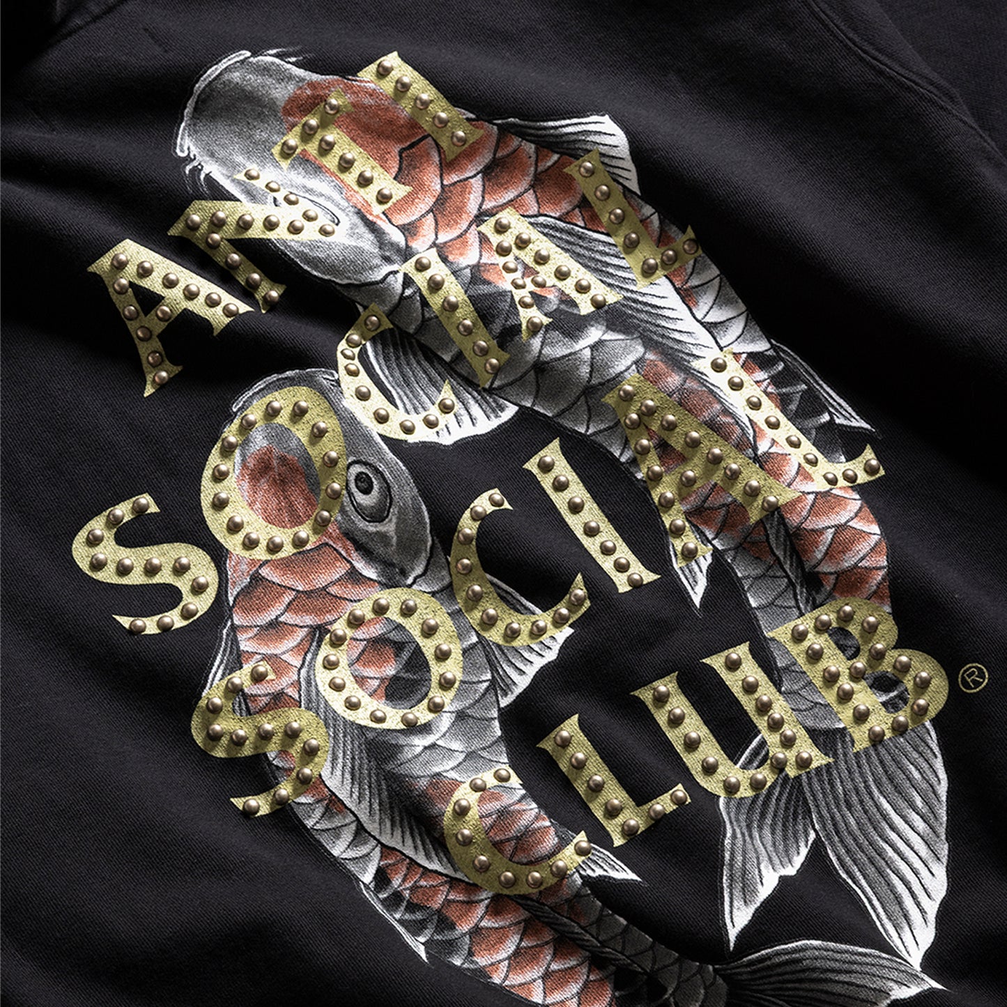 STUDDED MIND GAMES HOODIE - BLACK