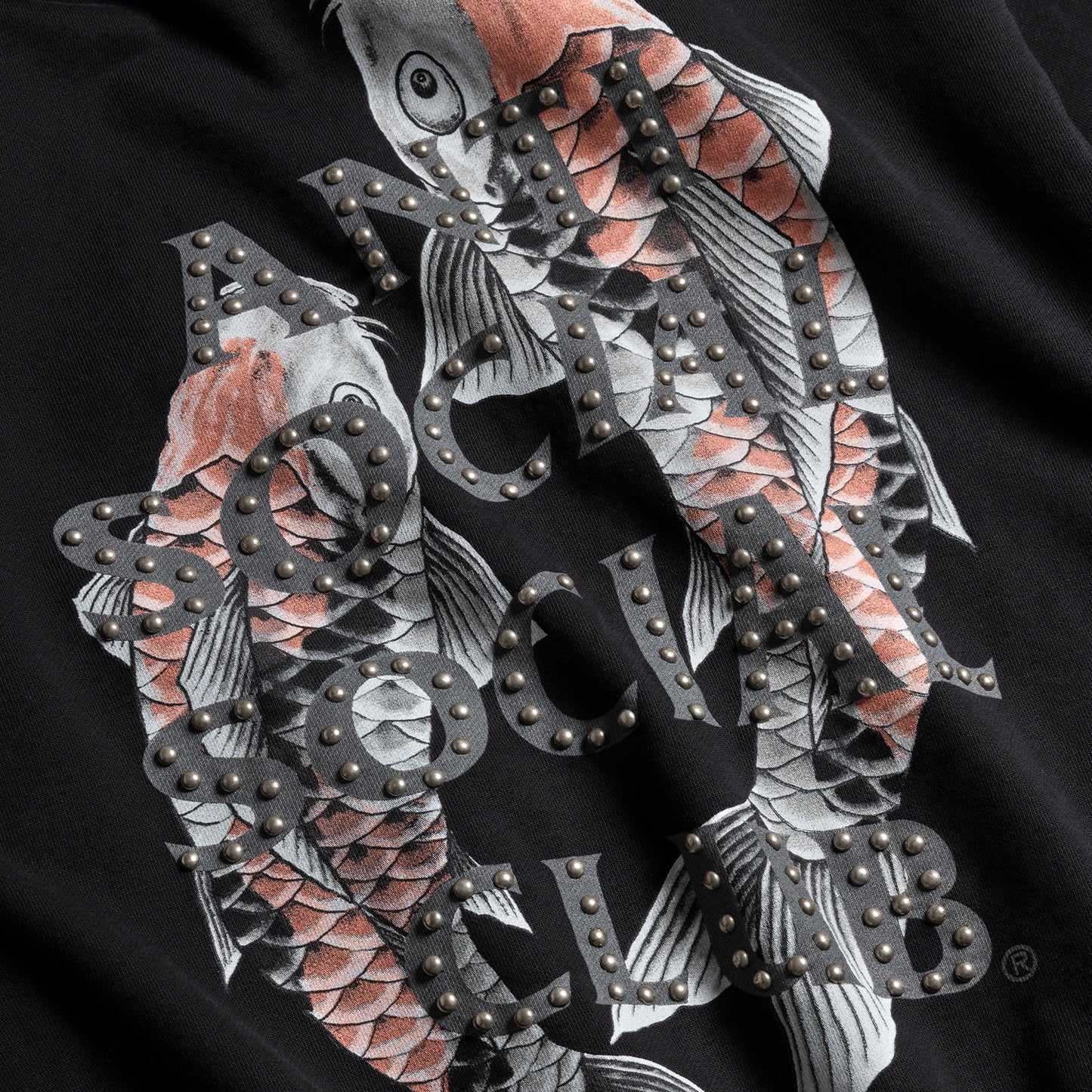 STUDDED MIND GAMES HOODIE - BLACK