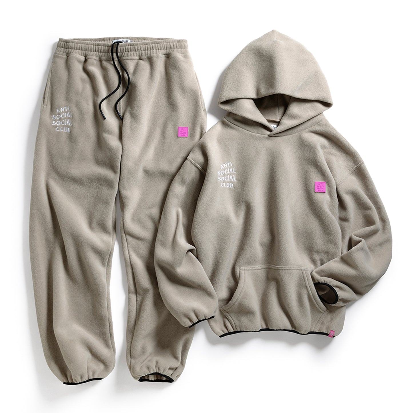 POLAR FLEECE SWEATPANTS - TAN