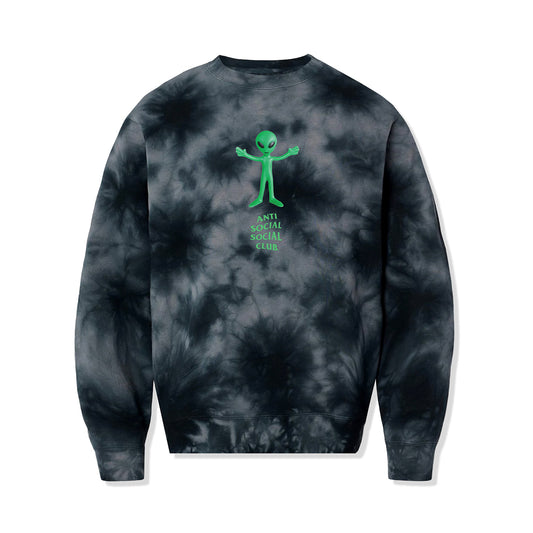 ASSC Alien Crewneck - Black Tie-Dye