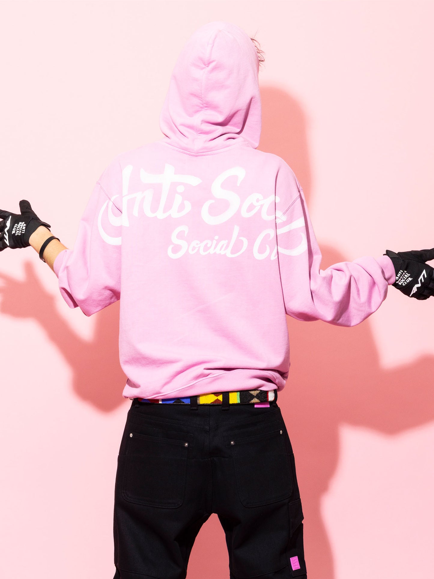 AIRBRUSHED HOODIE - PINK