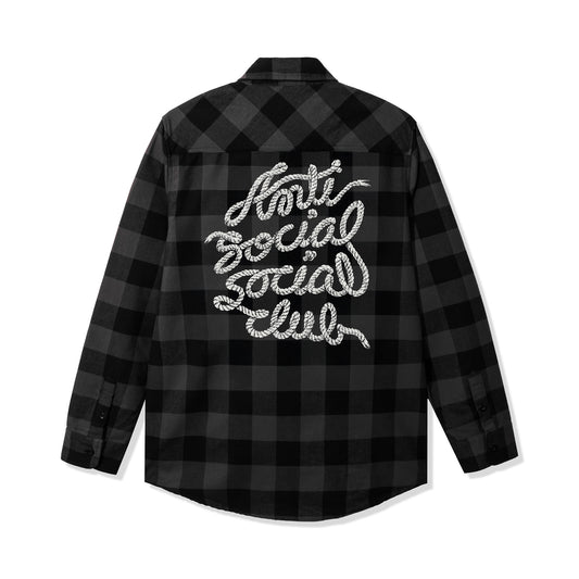 ASSC Lasso Mind Games Button Down - Grey Heather / Black