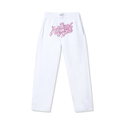 Script Club Sweatpants - White