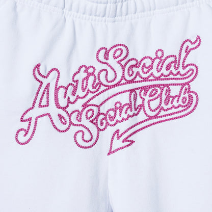 Script Club Sweatpants - White