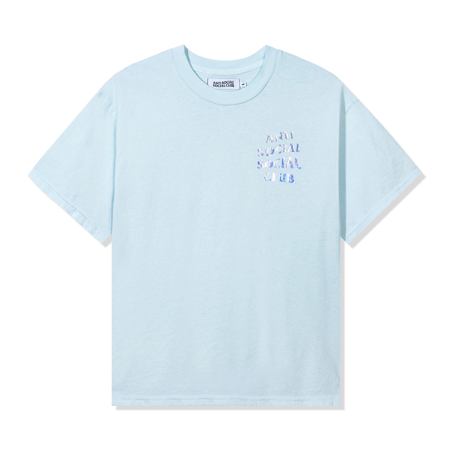 Get Weird Hologram Tee - Sky Blue
