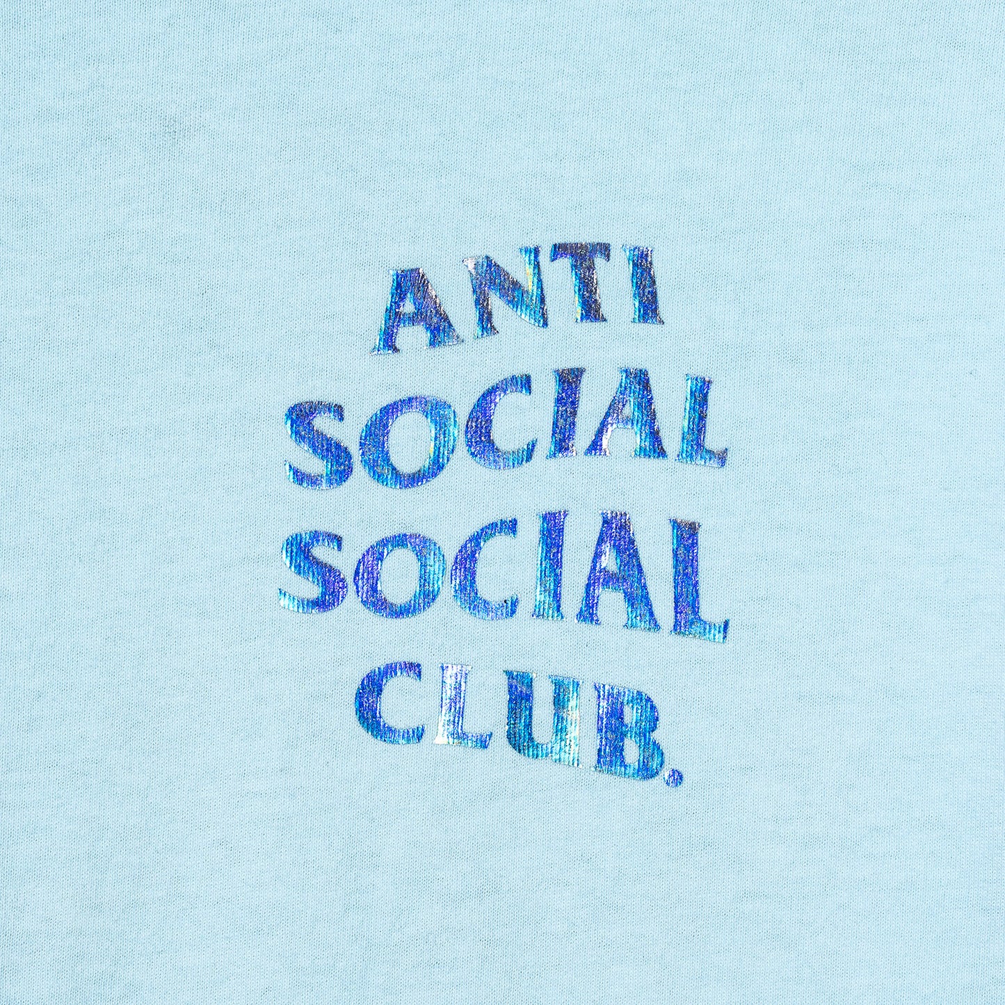 Get Weird Hologram Tee - Sky Blue
