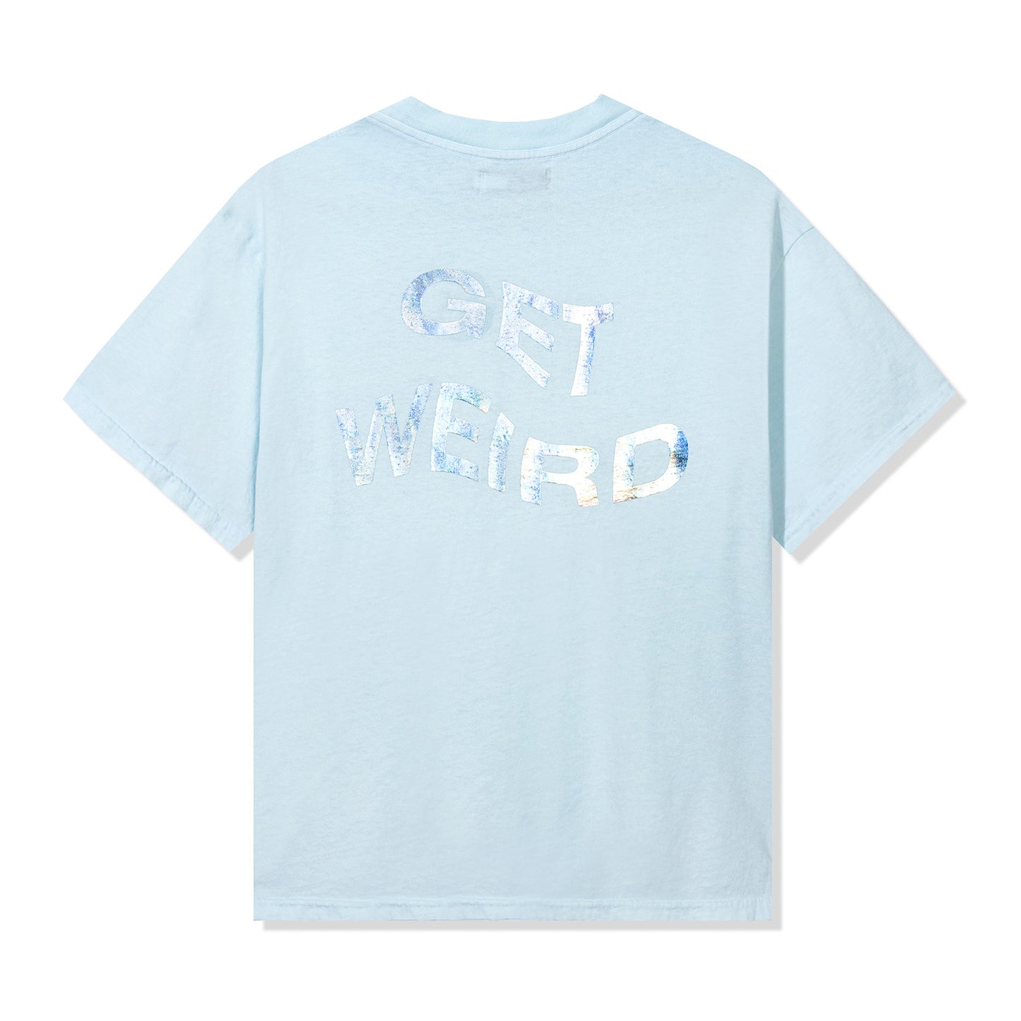 Get Weird Hologram Tee - Sky Blue