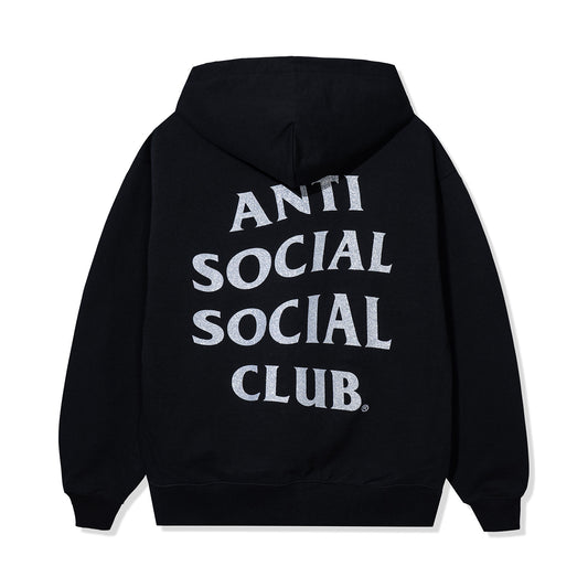 Mind Game Glitter Hoodie - Black