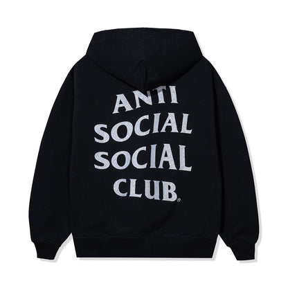 Mind Game Glitter Hoodie - Black