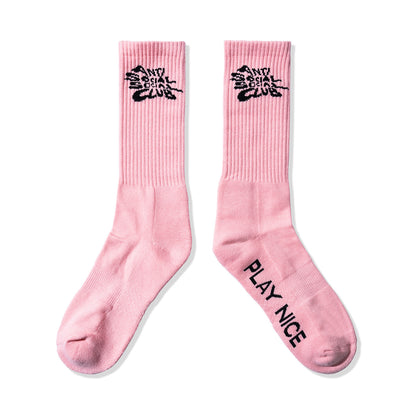 ASSC Strange Days Socks - Pink