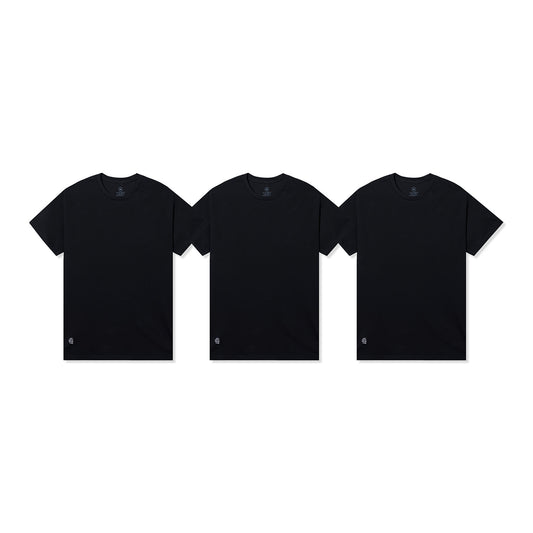 ASSC Mini Logo Undershirt 3-Pack - Black