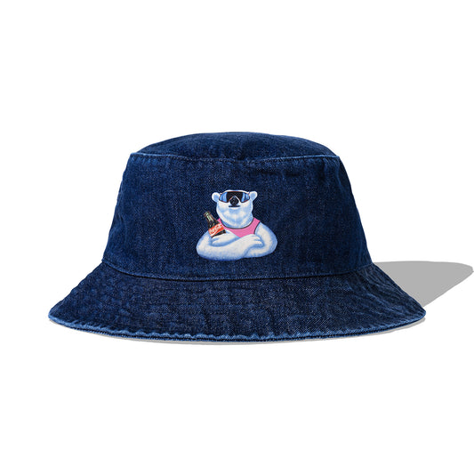 ASSC | Coca-Cola Polar Ice Bucket Hat - Denim