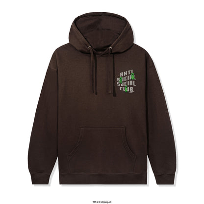 ASSC x Minecraft Creeper Logo Hoodie - Brown