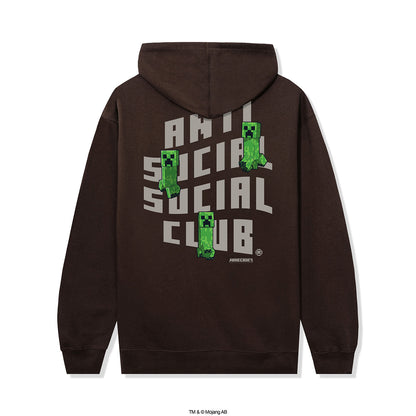 ASSC x Minecraft Creeper Logo Hoodie - Brown