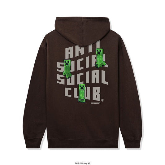 ASSC x Minecraft Creeper Logo Hoodie - Brown