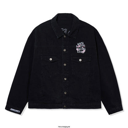 ASSC x Minecraft Cherry Blossom Trucker Jacket - Black