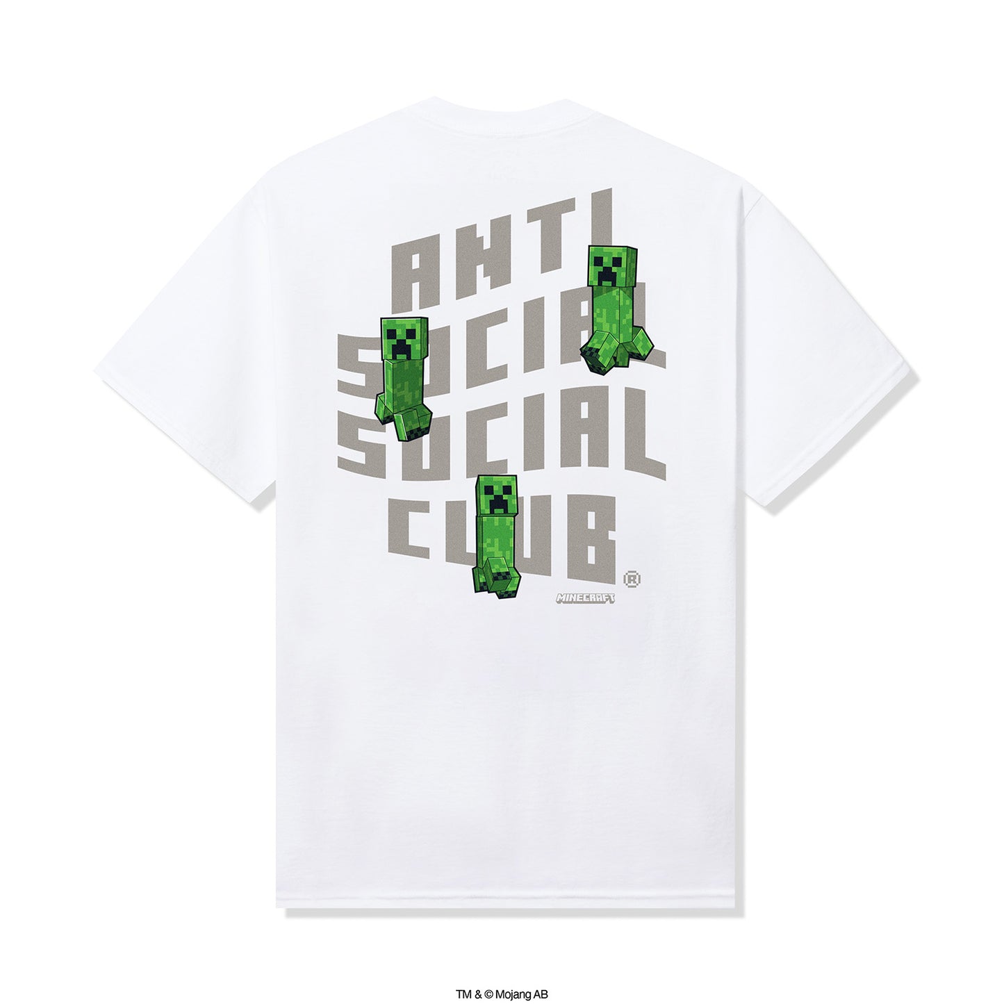 ASSC x Minecraft Creeper Logo Tee - White