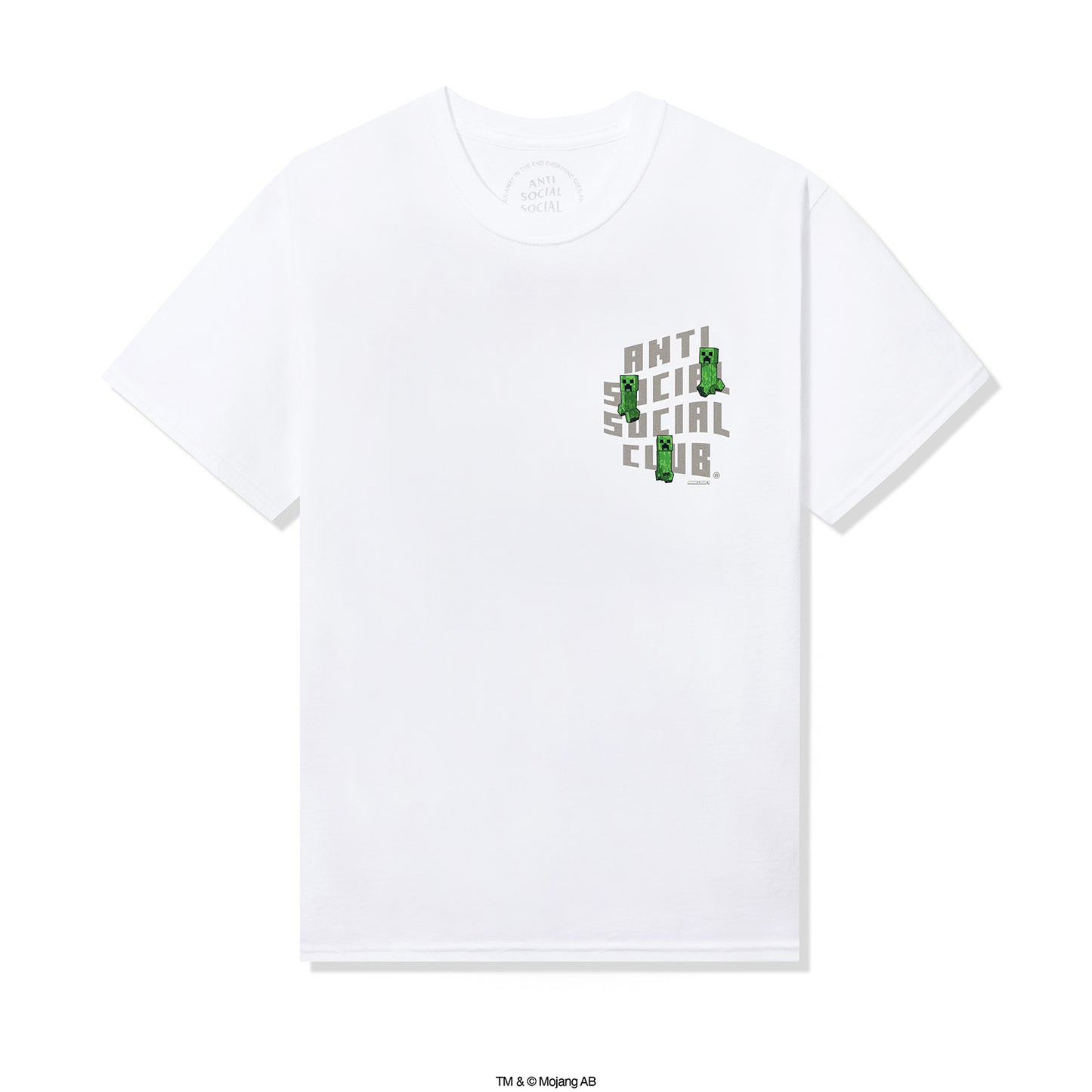 ASSC x Minecraft Creeper Logo Tee - White