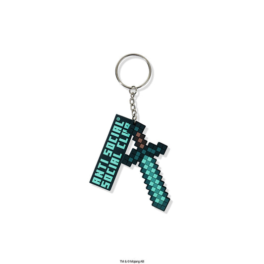 ASSC x Minecraft Diamond Sword Rubber Keychain - Blue