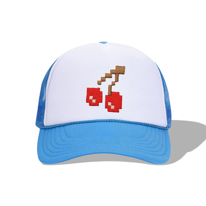 ASSC X Pac Man Cherry Cap - Blue/White