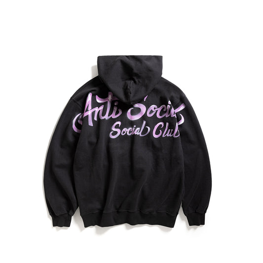 AIRBRUSHED HOODIE - BLACK