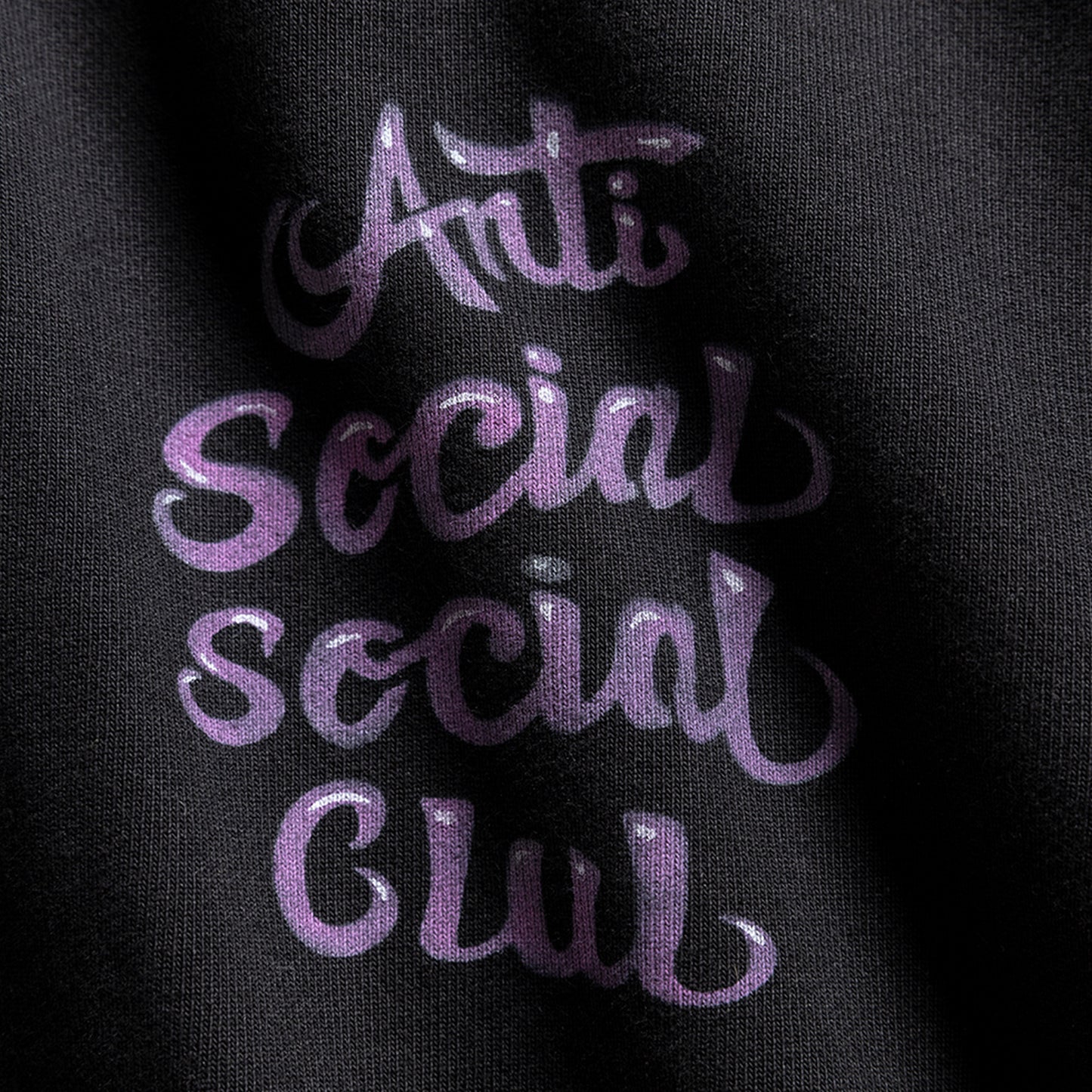 AIRBRUSHED HOODIE - BLACK