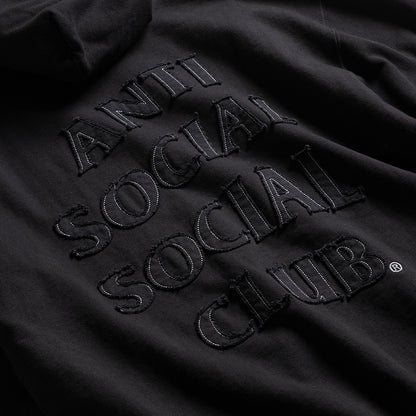 APPLIQUE MIND GAMES HOODIE - BLACK