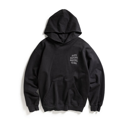 APPLIQUE MIND GAMES HOODIE - BLACK