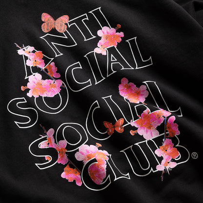 CONTRAST STITCH HOODIE - BLACK
