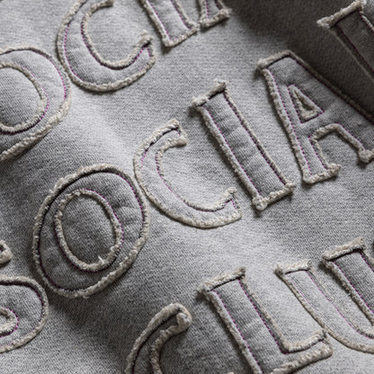 APPLIQUE MIND GAMES HOODIE - GRAY