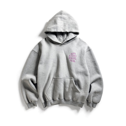 APPLIQUE MIND GAMES HOODIE - GRAY