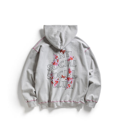 CONTRAST STITCH HOODIE - GRAY