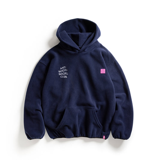 POLAR FLEECE HOODIE - NAVY