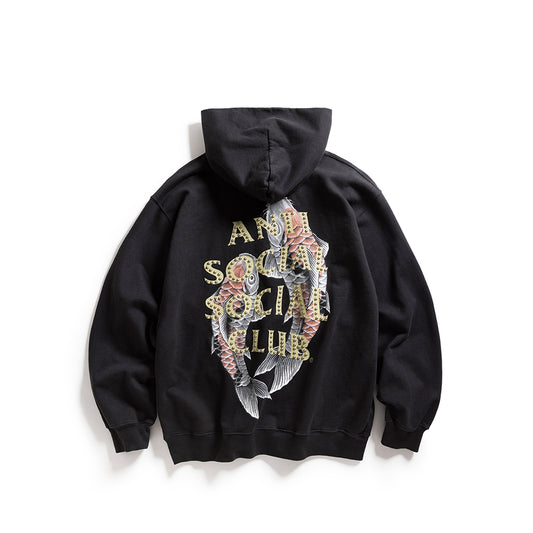 STUDDED MIND GAMES HOODIE - BLACK