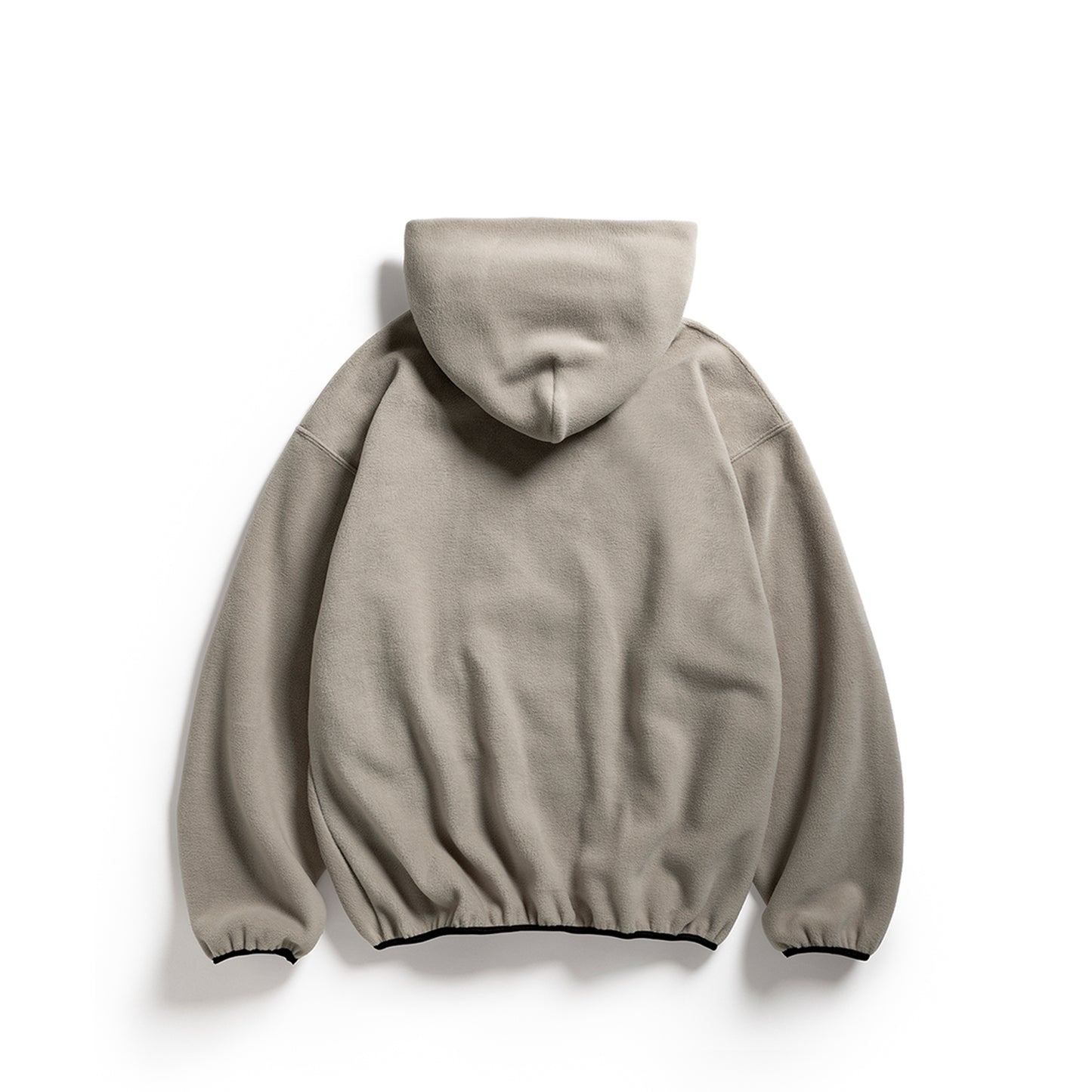 POLAR FLEECE HOODIE - TAN